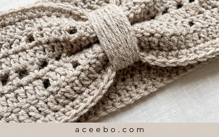 Crochet Cinched Ear Warmer Free Pattern with Video Tutorial - Winding Road Crochet