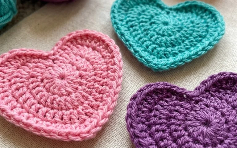 Easy Crochet Hearts